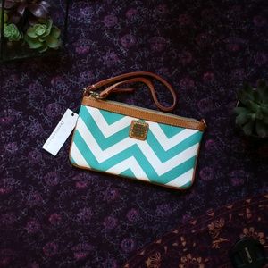 Dooney & Bourke Chevron Wristlet Clutch